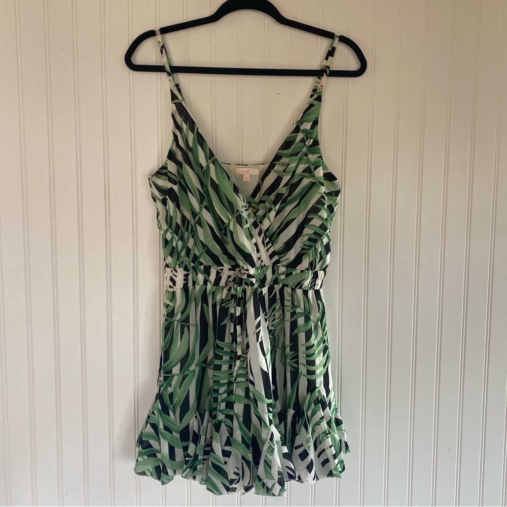 Luxxel Tropical Print Romper